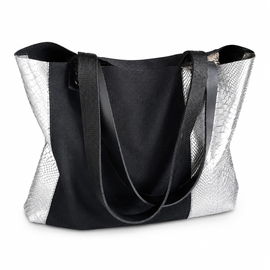 Bolso Tote Plata